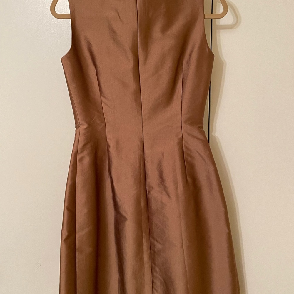 PAU W size 1 dress in great condition.Bronze color47%cotton,40%polyester,13%silk - Picture 1 of 4